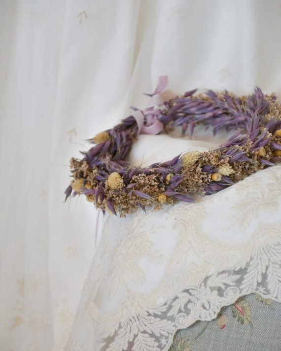 Corona Flores Silvestres Violeta