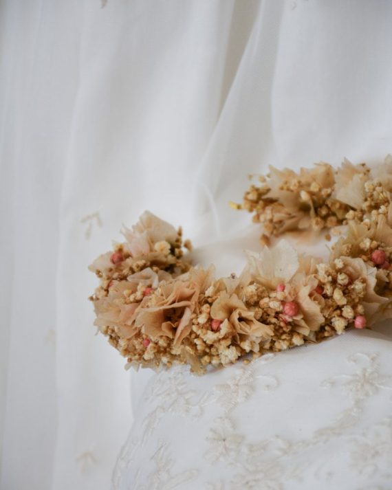 Diadema Flores Preservadas Carlota
