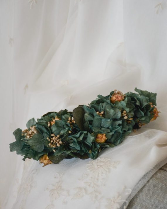 Semi corona flores preservadas juliette